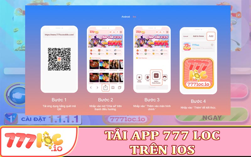 Hướng dẫn tải app 777loc trên App Store hệ điều hành IOS